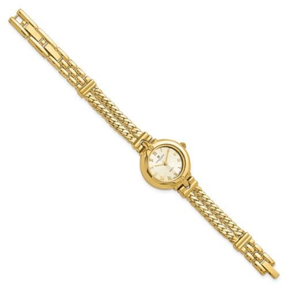 New Charles-Hubert Paris Women's Gold-Plated Stainless Steel Quartz Watch